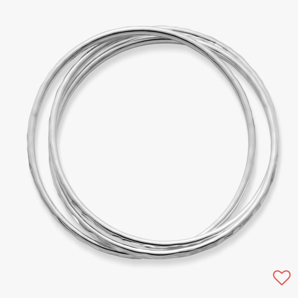 James Avery Sterling Silver Set of 3 Bangle Bracelet